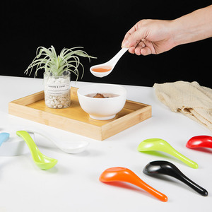 Surtido de juegos de vajilla de estilo japonés, proveedor de melamina, juego de cucharas, cubiertos, cuchara China reutilizable, cuchara de comida - Product Image 4