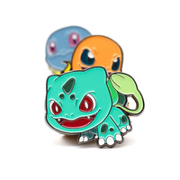 Pin de solapa de dibujos animados, chapa de metal personalizada, No mínimo, barato, negro, niquelado, esmalte, kawaii, anime
