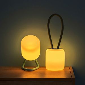 Xz New Multifunctional <b>Small</b> Silicon Led <b>Lantern</b> Camping Night Light With Rechargeable Battery Portable Lamp - Product Image 3