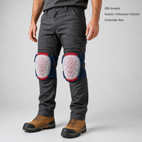 Genouillères professionnelles OEM à coque rigide en mousse de polyester, équipement de protection pour l'entraînement, fermeture auto-agrippante pour la construction et le revêtement de sol