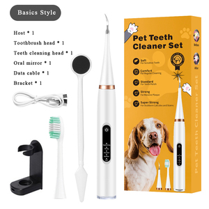 Chuyên nghiệp siêu âm Pet bàn chải đánh răng Kit ABS răng Làm Sạch & grooming Dog mảng bám Remover phong cách sang trọng - Product Image 6