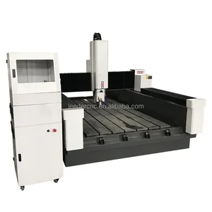 Leeder Hot Selling Stone Cnc 1325/1530 Tegel Carving 3 As Rechte Mes Boor Bewerking Grafsteen Cnc Freesmachine