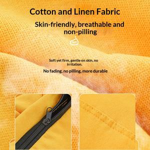 Pouf triangulaire en coton et lin, style minimaliste moderne, pour chambre, balcon, salon, gîte, petit et <span class=keywords><strong>mignon</strong></span>, pour une personne - Product Image 5