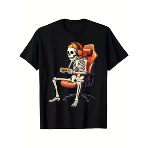 Camisetas de verano informales de manga corta para hombre, de algodón puro, con estampado de la serie Hell and Star NFC, de alta calidad y a la moda. - Product Image 2