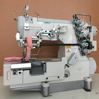 Machine à coudre industrielle haute vitesse pour cordon élastique et dentelle, point interlock, alimentation manuelle, nouvelle machine à surjeter à engrenages, en fer