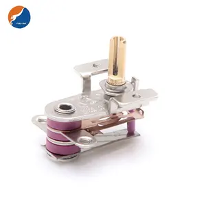 Termostato de ferro elétrico kst ajustável bimetálico, termostato para forno, peças de ferro elétrico kst