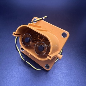 ST523000 Orange Color High Voltage HVIL <strong>8mm</strong> 2 Core Straight New Energy Vehicle Female <strong>Socket</strong> - Product Image 3