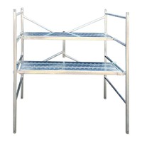 En professionnel 74 12m pliable H cadre échafaudage poids léger galvanisé à chaud métal pour escalier et entrepôt en vente