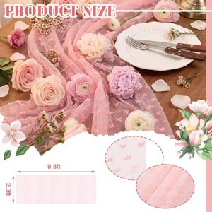 <span class=keywords><strong>Chemin</strong></span> <span class=keywords><strong>de</strong></span> <span class=keywords><strong>table</strong></span> en tulle rose avec nœud brodé, décorations <span class=keywords><strong>de</strong></span> <span class=keywords><strong>table</strong></span> saisonnières, tissu en tulle pour la décoration intérieure, fête prénuptiale, mariage - Product Image 3
