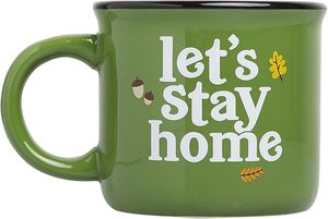 Taza de cerámica Let's Stay Home, accesorios de otoño, Decoración de cocina de vacaciones de otoño - Product Image 3