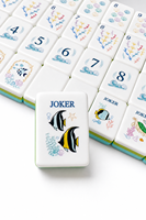 Ensemble de tuiles de mahjong en acrylique superposées, pliables et portables, de luxe, 160 pièces, écologiques, palette de pastel doux, sirène, blanc nacré, mousse marine
