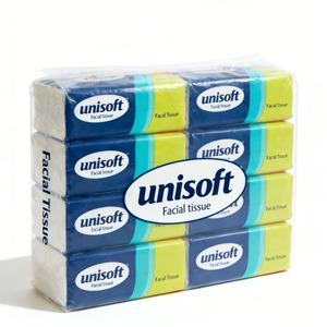 Mouchoirs en papier doux personnalisés imprimés 4 plis, mouchoirs faciaux jetables en gros, mouchoirs faciaux gaufrés en pâte de bois vierge - Product Image 1