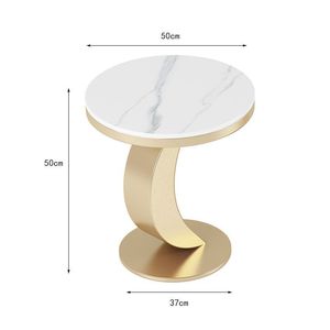 Tavolo moderno e di lusso con piano <span class=keywords><strong>in</strong></span> pietra sinterizzata <span class=keywords><strong>in</strong></span> acciaio inox <span class=keywords><strong>in</strong></span> oro per soggiorno mobili da casa tavolino da caffè - Product Image 6