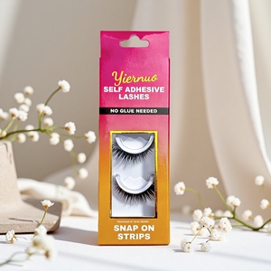 Nouveaux <span class=keywords><strong>faux</strong></span> <span class=keywords><strong>cils</strong></span> fabriqués à la main en usine, pré-collés, bande complète, <span class=keywords><strong>cils</strong></span> invisibles, naturels, à presser - Product Image 3