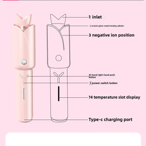 Rizador de Pelo Automático Portátil de 32 mm, Anti-Enredos, Rotación Automática, Profesional, Recargable, con Iones Negativos - Product Image 5