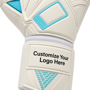 Gants de gardien de but professionnels, coupe négative, impression par sublimation, cuir PU, doigts entièrement protégés, antidérapants, respirants, sangle de poignet réglable - Product Image 4