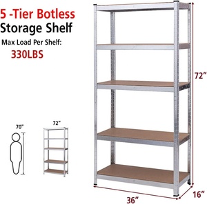 Estantería de Almacenamiento de 5 Niveles sin Tornillos, Estantería de Garaje, Estantes Apilables - Product Image 4