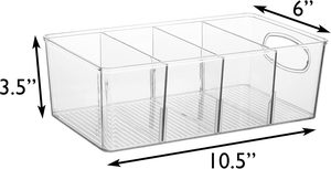 <b>Plastic</b> Eco-Friendly PET Injection Molded Modern Food Storage Containers Multi-functional Kitchen Refrigerator Organizer - Product Image 3