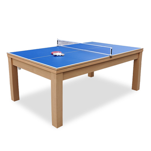 Tavoli da biliardo SZX 7 piedi bianchi tavolo da pranzo biliardo 2 in 1 economico - Product Image 4