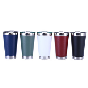 Usine de gros copo termico <span class=keywords><strong>original</strong></span> 16oz extérieur en acier inoxydable isolé sous vide chope à bière - Product Image 2