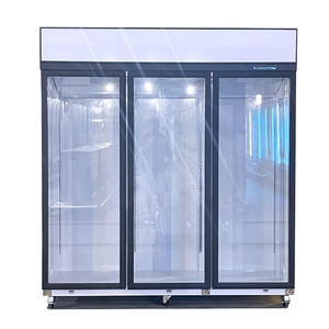 Congelador Comercial para Tiendas, Equipo de Refrigeración, Congelador Vertical con Tres Puertas de Vidrio - Product Image 1