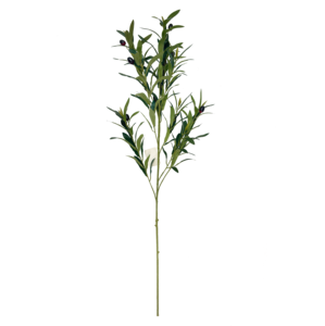 <span class=keywords><strong>Tige</strong></span> de verdure artificielle de luxe écologique, longue, vert olive, 95 cm, avec olives noires, pour arrangements floraux, vases de maison et tables de cérémonie - Product Image 3