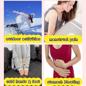 Crampes menstruelles Soulagement de la douleur menstruelle Patchs de chaleur-Thérapie des douleurs abdominales basses et dorsales Chauffer jusqu'à 8 heures - Product Image 3