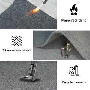 Grade B1 Tapis de prière en polyester ignifugé gris ignifuge pour la maison-pour l'exposition sur scène <span class=keywords><strong>Site</strong></span> complet du magasin Inspection du tapis rouge - Product Image 5