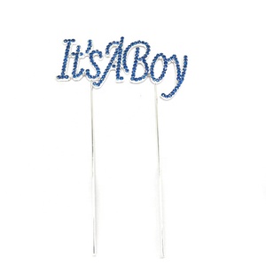 Baby Shower bomboniere centrotavola decorazione strass blu <span class=keywords><strong>è</strong></span> un Cake Topper ragazzo - Product Image 5