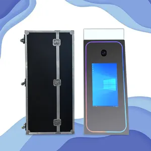New Design High Quality Cheap 65inch Touch Screen Wedding Photo Booth Magic Mirror Led Frame With Camera And Flight Case