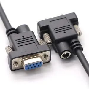 DB9 pin female to female with DC55*21 female extension cable