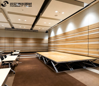 Plataforma de Escenario Plegable de Aluminio Resistente Foresight con Patas Ajustables y Capacidad de 1000 kg