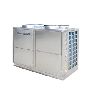 Stainless Steel House Material 360V 40KW EVI Heat Pump Air to Water for Cold Area -25 Degree