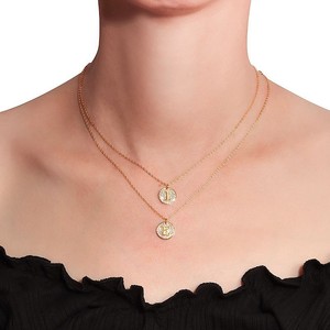 Collar con Iniciales de Plata de Ley 925 al por Mayor para Reventa, Colgante de Alfabeto Chapado en Oro de 18K, Ganku - Product Image 3