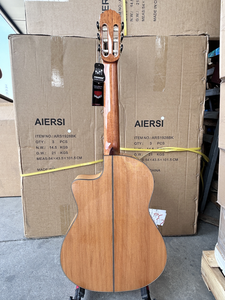 <span class=keywords><strong>Guitarra</strong></span> Flamenca Eléctrica Aiersi de 39 Pulgadas, Hecha a Mano, Totalmente Sólida, Estilo Vintage, <span class=keywords><strong>Guitarra</strong></span> Clásica Española <span class=keywords><strong>con</strong></span> Pastilla - Product Image 4