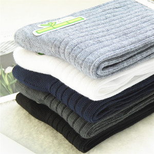 Wholesale Cheap Custom Black Organic Solid Color 100% Bamboo Charcoal Fiber <strong>Socks</strong> Mens - Product Image 5