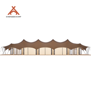 Tente <span class=keywords><strong>de</strong></span> <span class=keywords><strong>safari</strong></span> <span class=keywords><strong>de</strong></span> luxe Kawagebo Kamp, quatre saisons, en acier, avec armature droite, imperméable en PVDF, pour les fêtes et les événements - Product Image 2