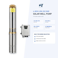Pompe submersible QY avec contrôleur, en acier inoxydable, multi-étages, triphasée, électrique, entièrement automatique, solution de traitement de l'eau