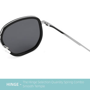 Lunettes de soleil polarisées à monture carrée intégrale avec protection UV, design léger pour usage extérieur unisexe - Product Image 4