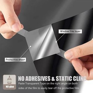 Película de Vinilo Negra <span class=keywords><strong>para</strong></span> <span class=keywords><strong>Ventanas</strong></span> Arquitectónicas, Protección Solar, Reflectante, Privacidad, <span class=keywords><strong>Adhesivos</strong></span> Decorativos <span class=keywords><strong>para</strong></span> el Hogar, Película de Plástico <span class=keywords><strong>para</strong></span> <span class=keywords><strong>Vidrios</strong></span> de Edificios - Product Image 2