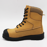 Bottes de sécurité CSAfactory 8' en cuir nubuck avec embout en acier et injection de PU