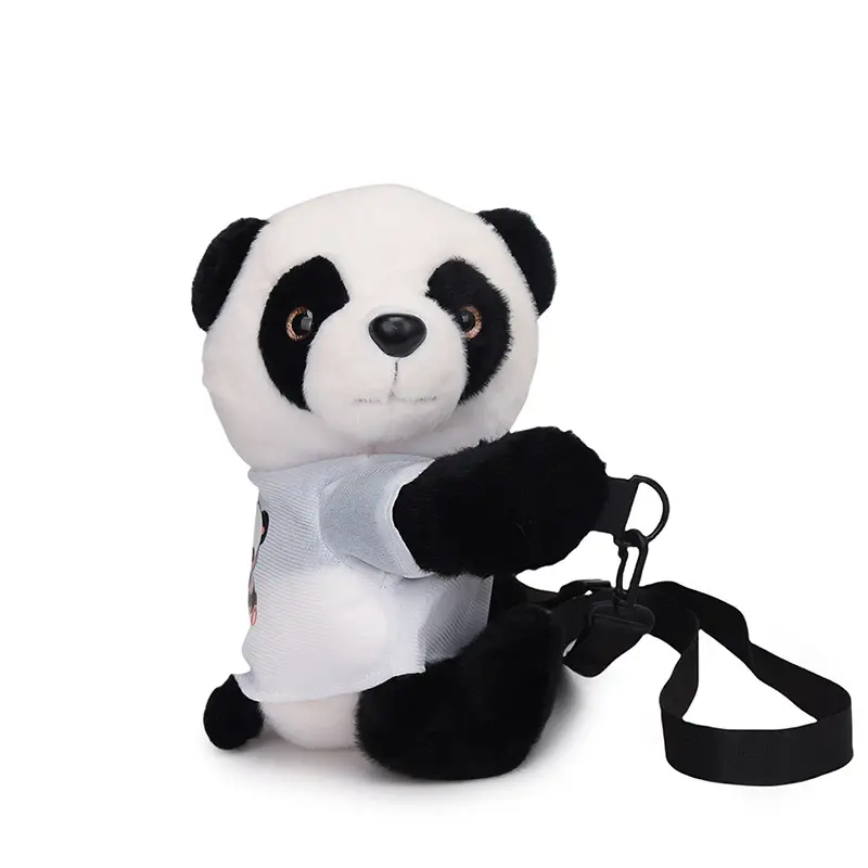 Grosir tas bahu wanita boneka PAPA Panda, tas selempang empuk kartun Panda