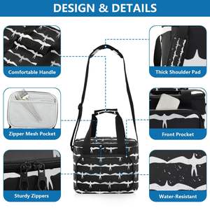 Sac isotherme hawaïen Iwa Birds Lunch Box Beer Golf Logo personnalisé Grand pique-nique <span class=keywords><strong>Aloha</strong></span> Sac isotherme pour le <span class=keywords><strong>camping</strong></span> - Product Image 4