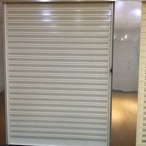 Customized Roller Shutter Factory <strong>Price</strong> Punch Aluminum Ventilation Perspective Electric Perforated Roller Shutter <strong>Door</strong> - Product Image 3