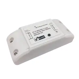 Android IOS App e RF controlado distância infinita 2.4G LAN sem fio temporizador controlado remotamente 10A interruptor wifi interruptor inteligente