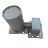 LNB professionnel 3,7-4,2 GHz bande C, filtre passe-bande anti-5G bande C et double horn d'entrée.