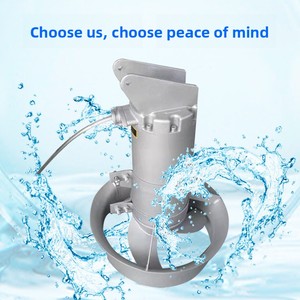 Mélangeur submersible QJB en acier inoxydable, agitateur et propulseur à basse vitesse pour le traitement des eaux usées, livraison directe d'usine - Product Image 4