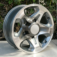 Jantes en alliage de qualité supérieure de 16 pouces, surface usinée, composants de modification tout-terrain pour la série Toyota Land Cruiser