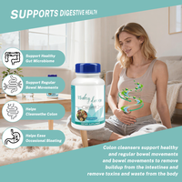 Capsules de nettoyage intestinal à base de plantes naturelles pour adultes, 15 jours, soutien digestif et complément pour la santé intestinale