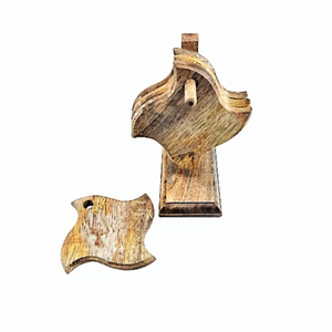 Acacia Wood & Resin Eco-Friendly Vintage 4-Piece Square Coasters & Cup <b>Mats</b> Set 10x10 CM Kitchen Use - Product Image 1